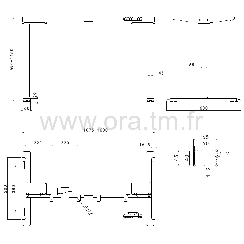 SMALL - STRUCTURE MOTORISEE - ELECTRIQUE 2 MOTEURS
