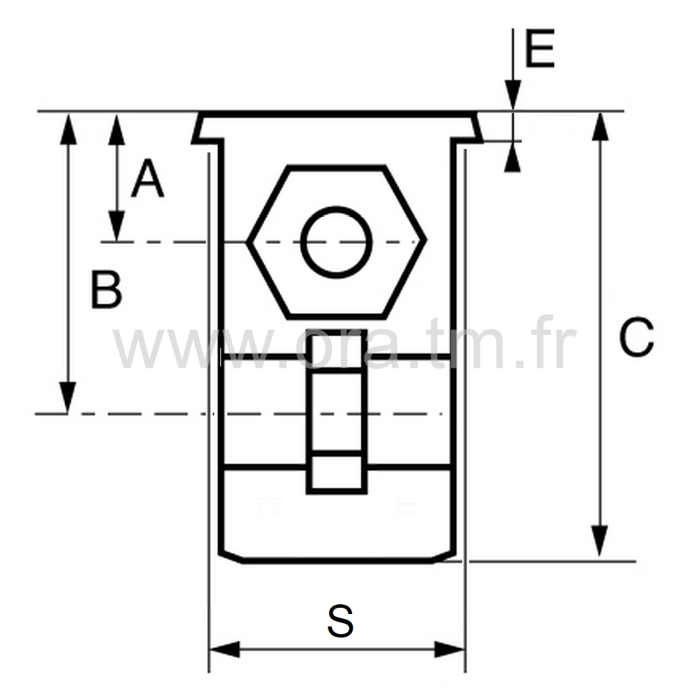 MC3B 20X20X1,5 M8/1