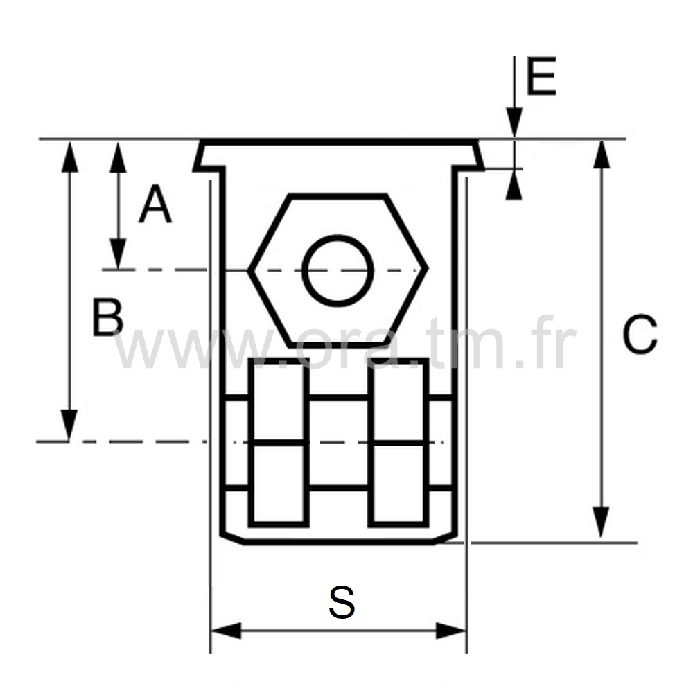 MC3B 30X30X2 M10/1