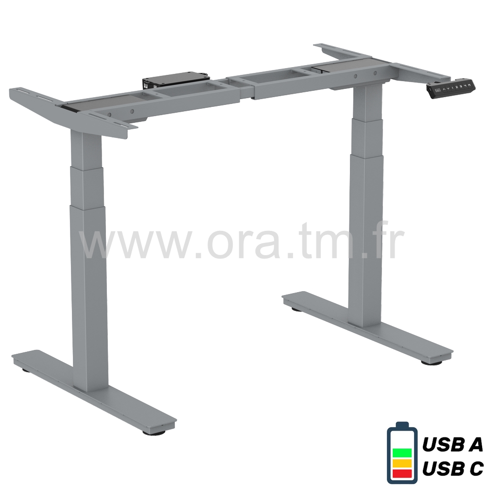 DESK2 - STRUCTURE TABLE REGLABLE - ELECTRIQUE 2 MOTEURS