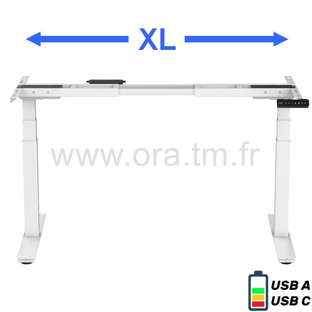 DESK2XL - STRUCTURE MOTORISEE - ELECTRIQUE 2 MOTEURS
