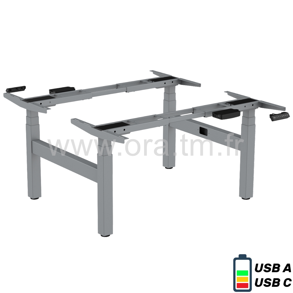 DESK4 - STRUCTURE TABLE REGLABLE - ELECTRIQUE 4 MOTEURS