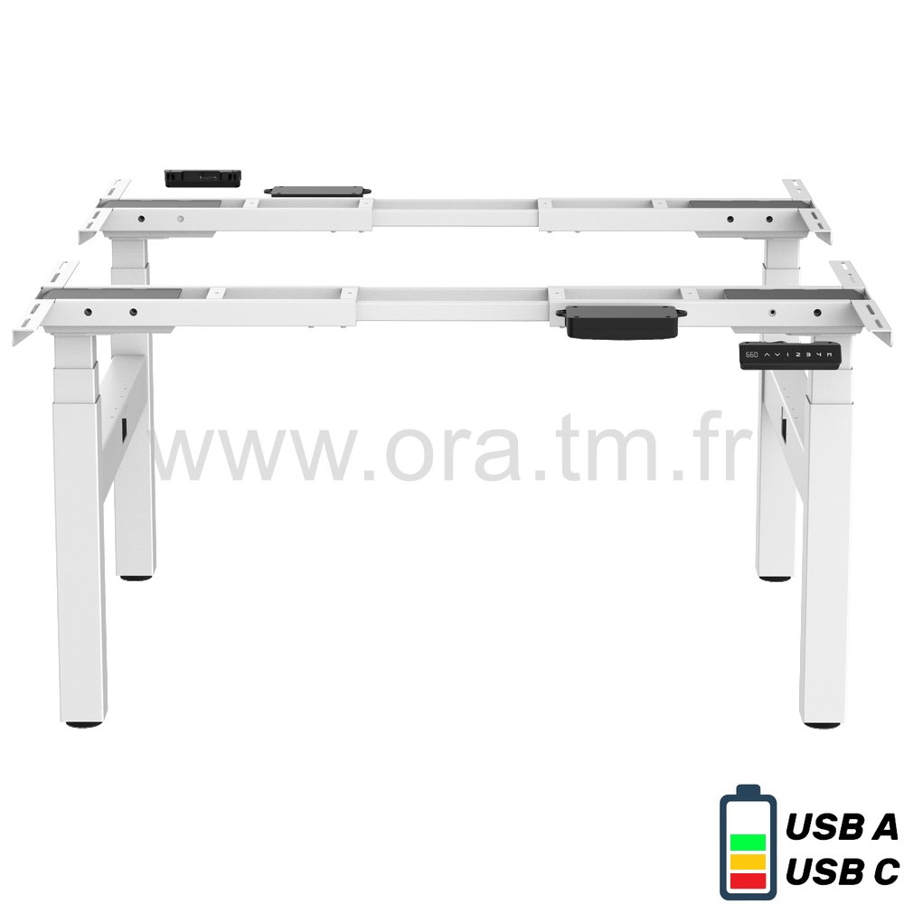 DESK4 - STRUCTURE TABLE REGLABLE - ELECTRIQUE 4 MOTEURS