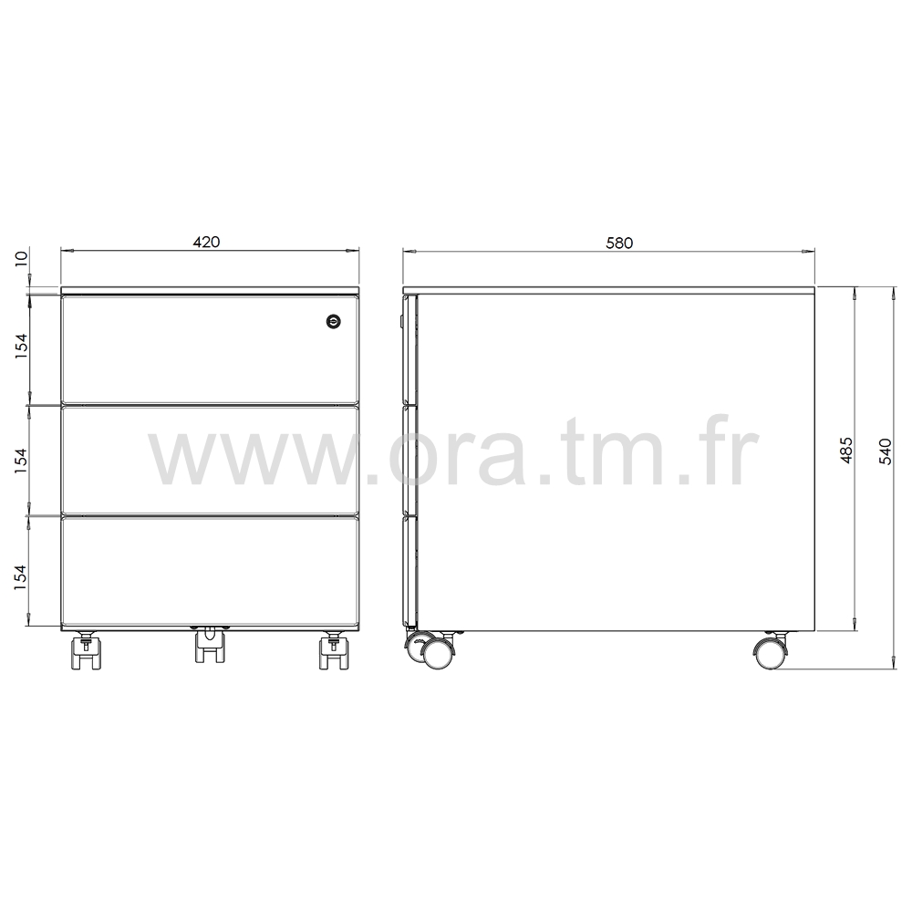 KSON - ELEMENT DE RANGEMENT - CAISSON ACIER