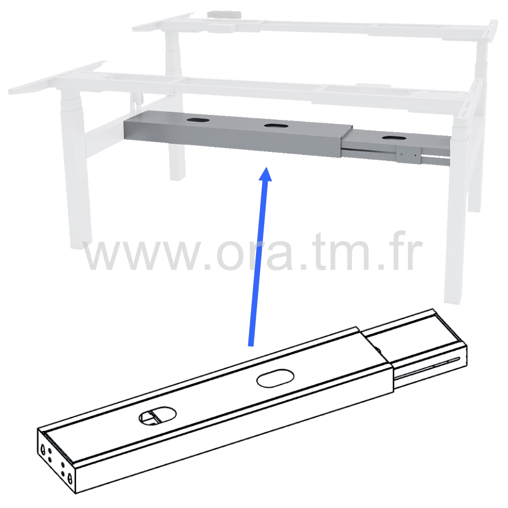 MOVUP4F - STRUCTURE TABLE REGLABLE - ELECTRIQUE 4 MOTEURS