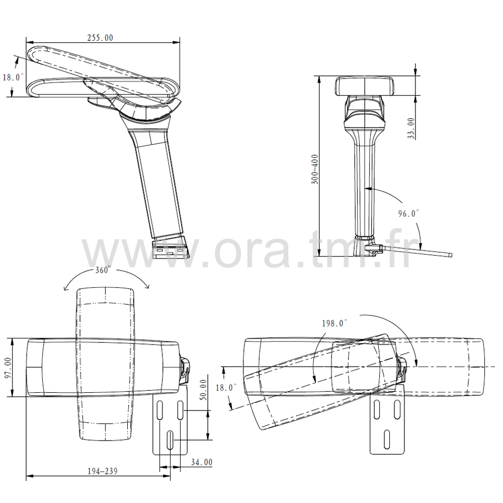 ARM360 - ACCOUDOIR & MANCHETTE - ACCOUDOIR REGLAGE 4D 5D