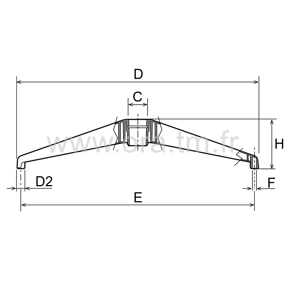 CIPRO - PIETEMENT - BASE 5 BRANCHES POLYAMIDE