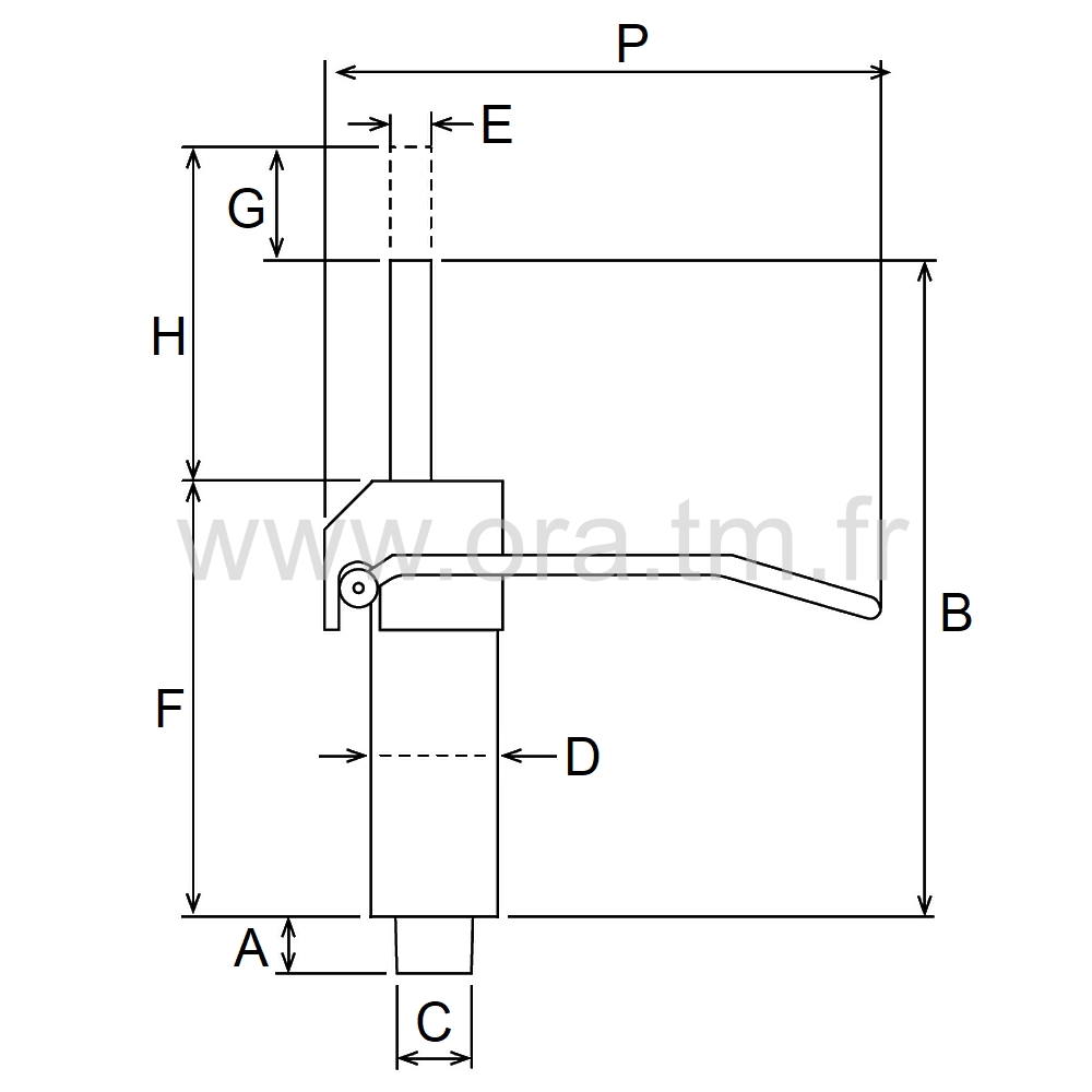 PHR - COLONNE GAZ ET CACHE - POMPE HYDRAULIQUE