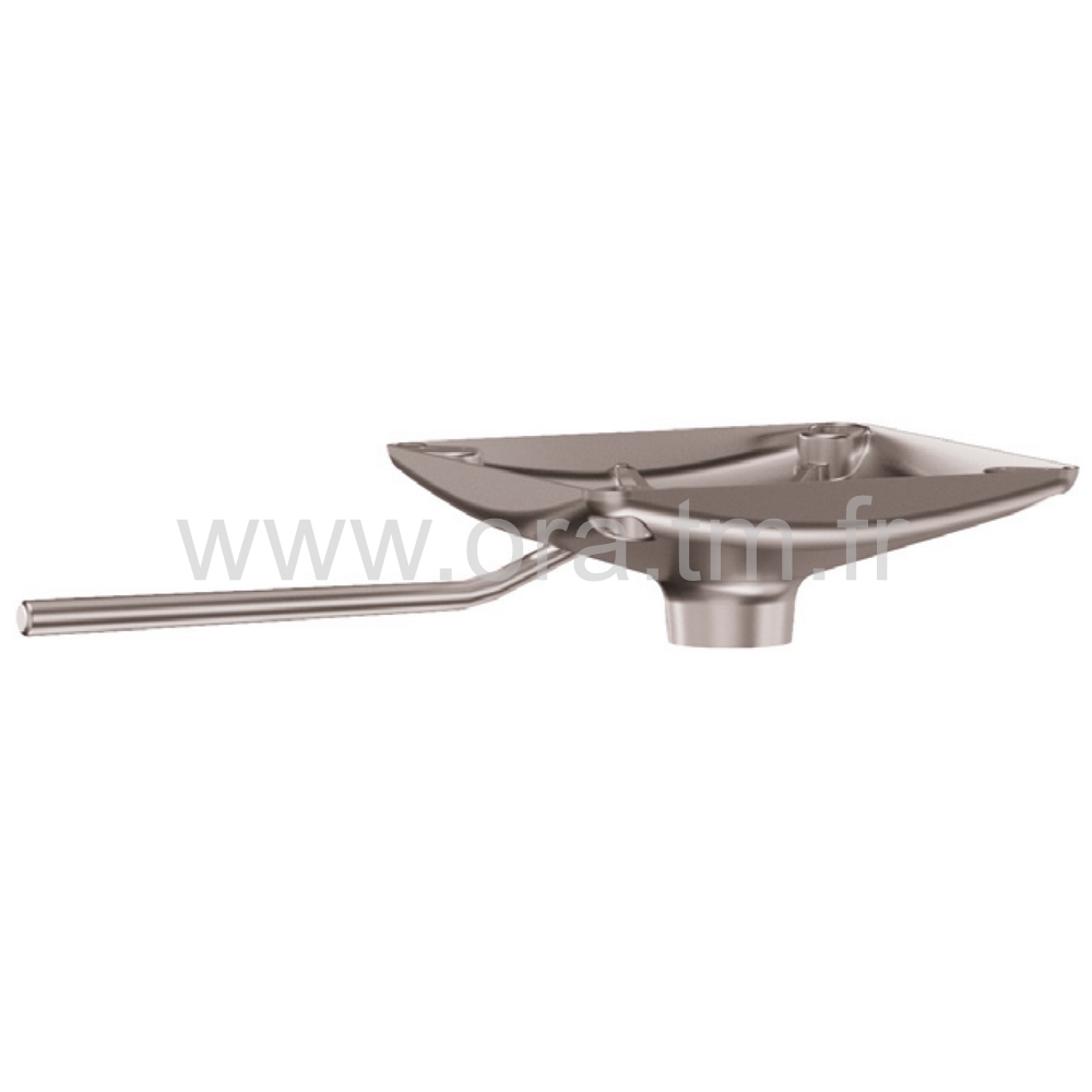 PLAP - PLATINE PORTE ASSISE - CARRE CONE DIRECT