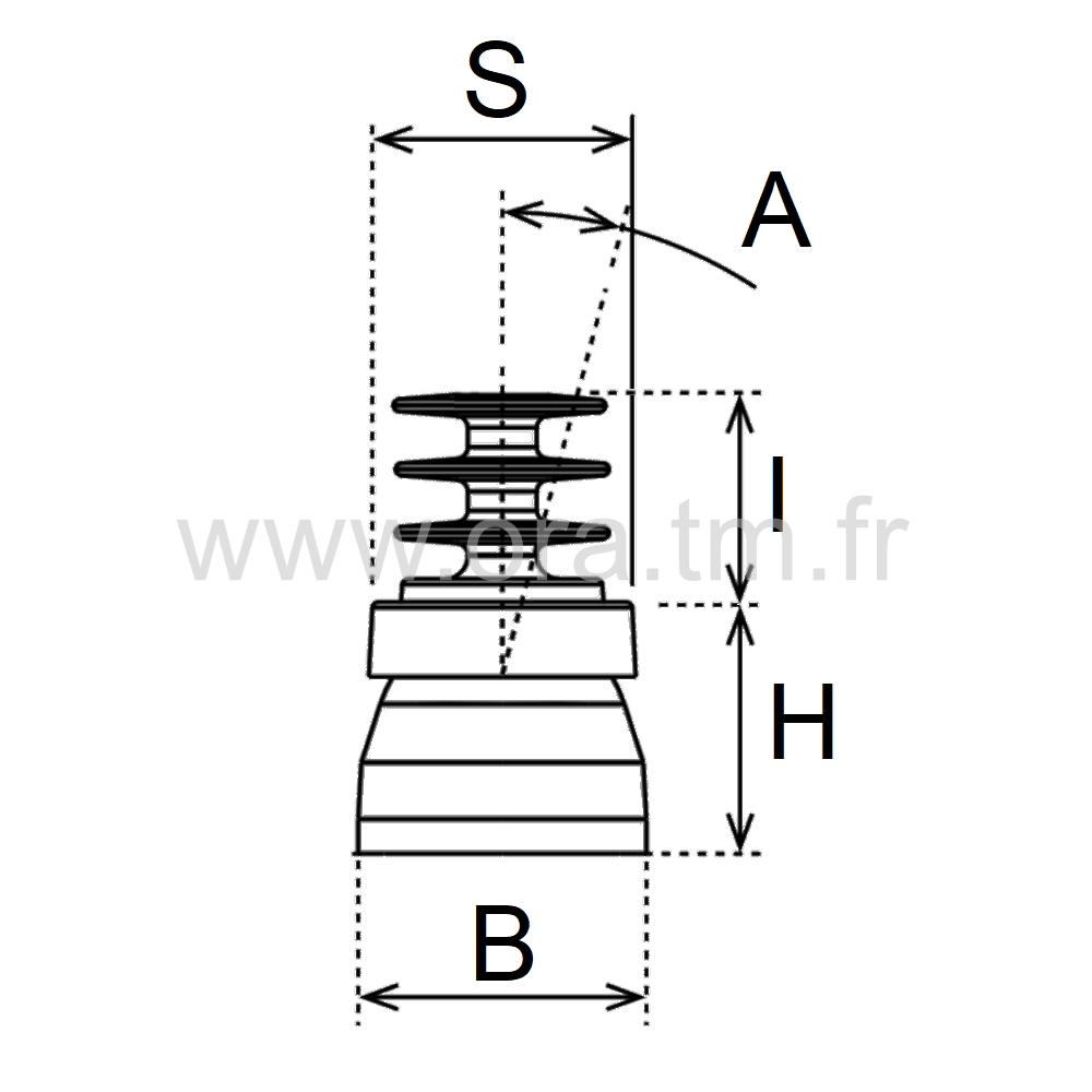 ERD - EMBOUT ORIENTABLE - TUBE CYLINDRIQUE