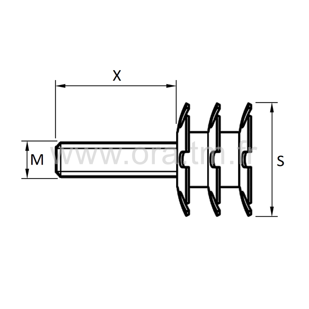 ICM3 - INSERTION PRISE CLIPS - SANS APPUI ATTACHE VIS