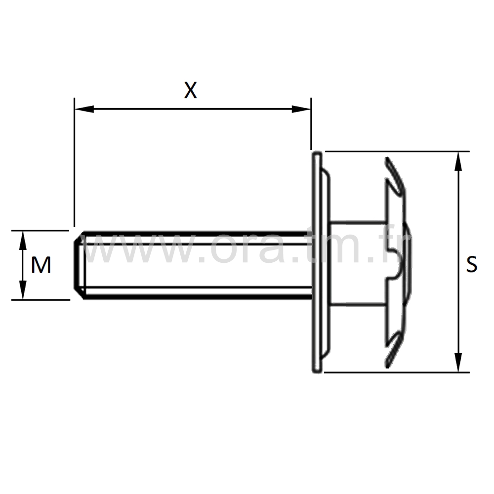 IFCV - INSERTION PRISE CLIPS - APPUI CARRE ATTACHE VIS